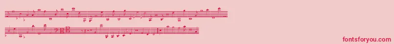 LassusMedium Font – Red Fonts on Pink Background