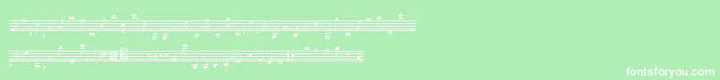 LassusMedium Font – White Fonts on Green Background