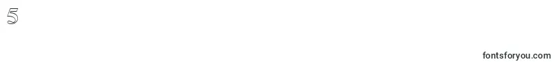 フォントGloucest – フォント数字5