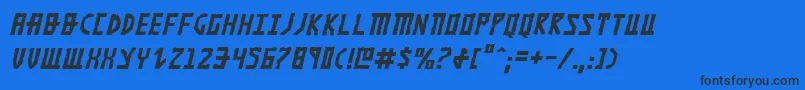 Khazadi-Schriftart – Schwarze Schriften auf blauem Hintergrund