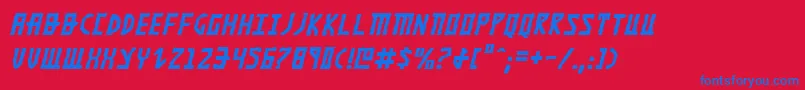 Khazadi Font – Blue Fonts on Red Background