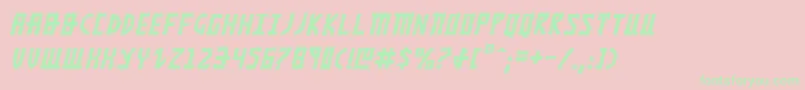 Khazadi-Schriftart – Grüne Schriften auf rosa Hintergrund