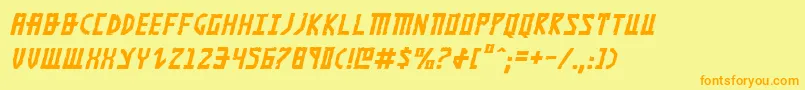 Khazadi Font – Orange Fonts on Yellow Background