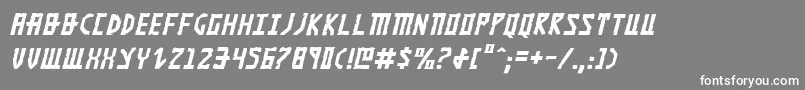 フォントKhazadi – 灰色の背景に白い文字