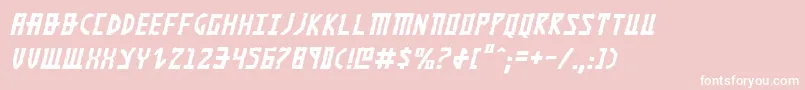 フォントKhazadi – ピンクの背景に白い文字