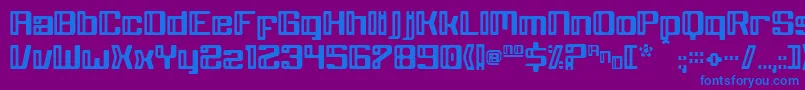 GreyWolf Font – Blue Fonts on Purple Background