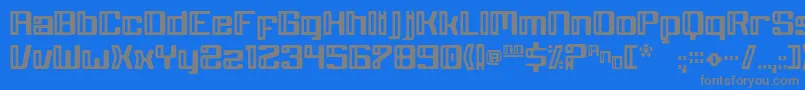 フォントGreyWolf – 青い背景に灰色の文字