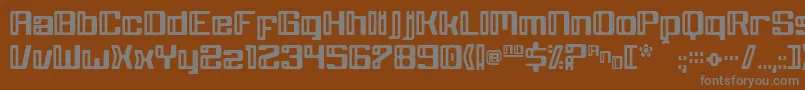 フォントGreyWolf – 茶色の背景に灰色の文字