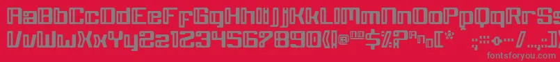 GreyWolf Font – Gray Fonts on Red Background