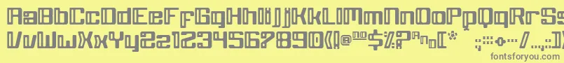 フォントGreyWolf – 黄色の背景に灰色の文字