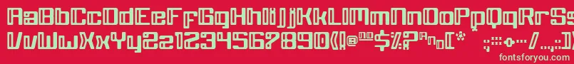 GreyWolf Font – Green Fonts on Red Background