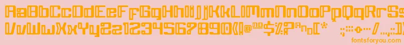 GreyWolf Font – Orange Fonts on Pink Background