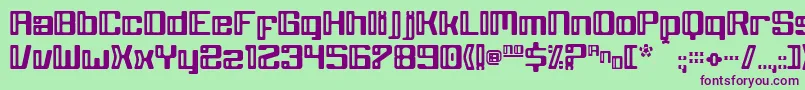 GreyWolf Font – Purple Fonts on Green Background