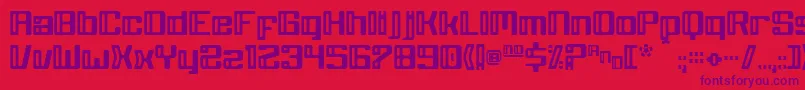 GreyWolf Font – Purple Fonts on Red Background