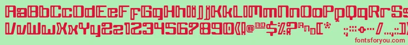 GreyWolf Font – Red Fonts on Green Background