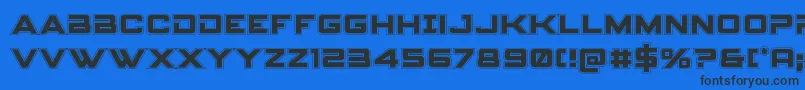 Spyagencyv3college Font – Black Fonts on Blue Background