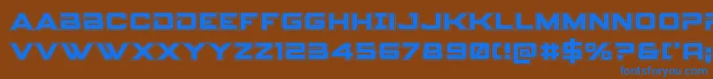 Шрифт Spyagencyv3college – синие шрифты на коричневом фоне
