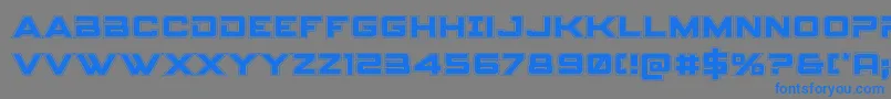 Spyagencyv3college Font – Blue Fonts on Gray Background
