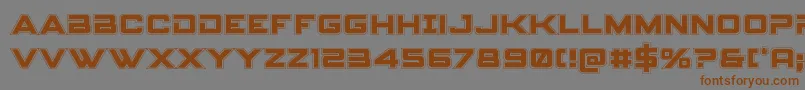 Spyagencyv3college Font – Brown Fonts on Gray Background