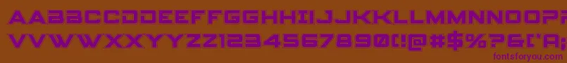 Spyagencyv3college Font – Purple Fonts on Brown Background