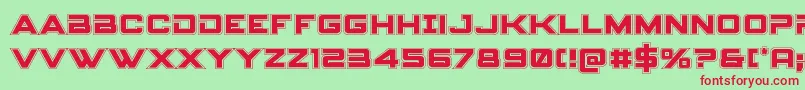 Spyagencyv3college Font – Red Fonts on Green Background