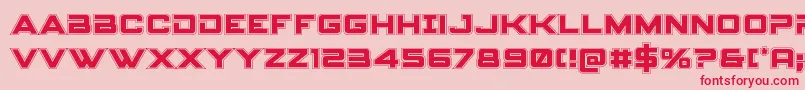 Spyagencyv3college Font – Red Fonts on Pink Background