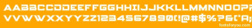 Spyagencyv3college Font – White Fonts on Orange Background