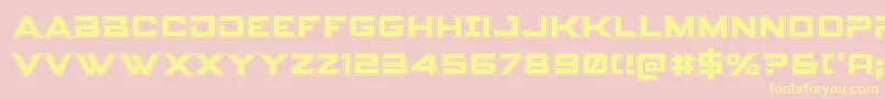Spyagencyv3college Font – Yellow Fonts on Pink Background