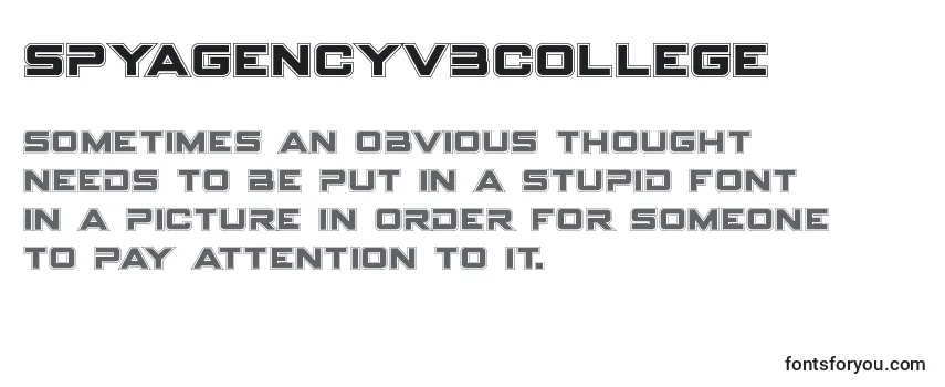 Review of the Spyagencyv3college Font