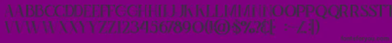 Zahrainlinegrunge Font – Black Fonts on Purple Background