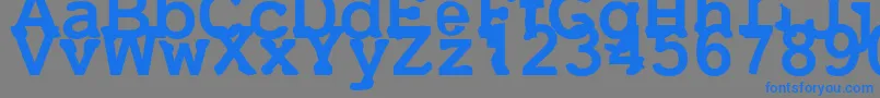 Uneek Font – Blue Fonts on Gray Background
