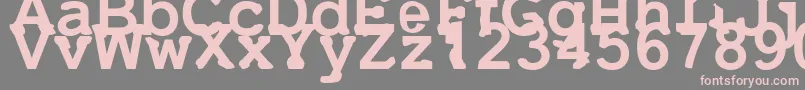 Uneek Font – Pink Fonts on Gray Background
