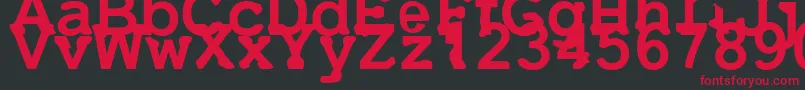 Uneek Font – Red Fonts on Black Background
