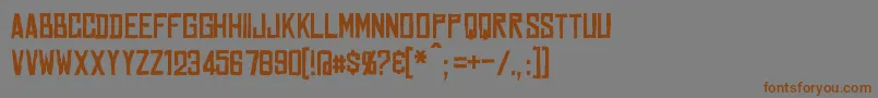 Marston Font – Brown Fonts on Gray Background