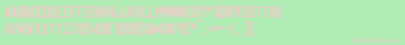 Marston Font – Pink Fonts on Green Background