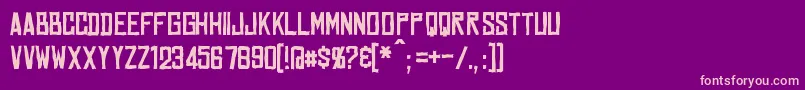 Marston Font – Pink Fonts on Purple Background