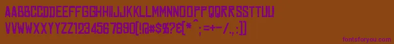 Marston Font – Purple Fonts on Brown Background