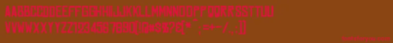 Marston Font – Red Fonts on Brown Background