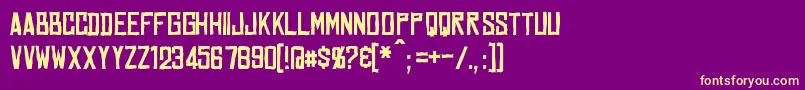 En savoir plus sur la police Marston Police Marston – polices jaunes sur fond violet