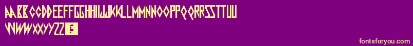 TheAntenna Font – Yellow Fonts on Purple Background