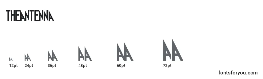 TheAntenna Font Sizes