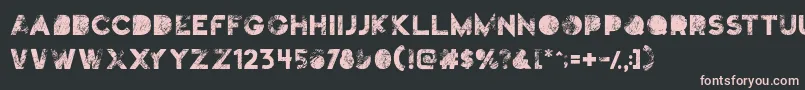 Truskey Font – Pink Fonts on Black Background