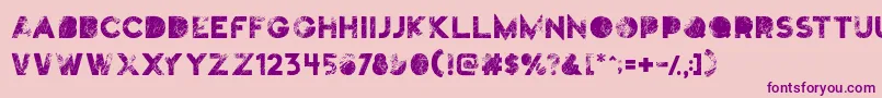 En savoir plus sur la police Truskey Police Truskey – polices violettes sur fond rose