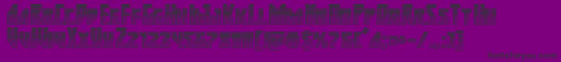 Majorforcechrome Font – Black Fonts on Purple Background