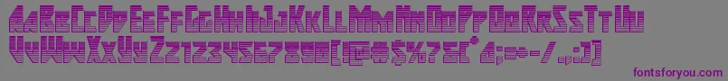 Majorforcechrome Font – Purple Fonts on Gray Background