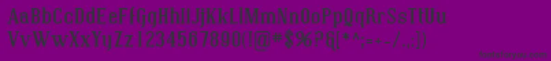 Czcionka SfcovingtonBold – czarne czcionki na fioletowym tle