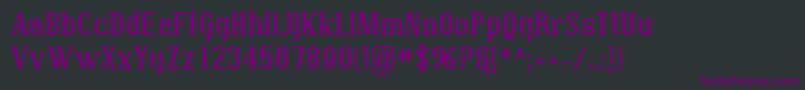 SfcovingtonBold Font – Purple Fonts on Black Background