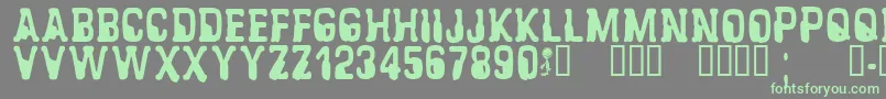 fuente CfalienabductionRegular – Fuentes Verdes Sobre Fondo Gris