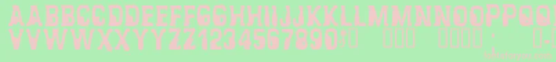 CfalienabductionRegular Font – Pink Fonts on Green Background