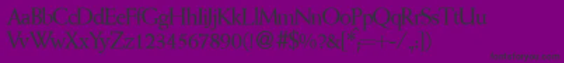 WeinantikdbNormal-Schriftart – Schwarze Schriften auf violettem Hintergrund